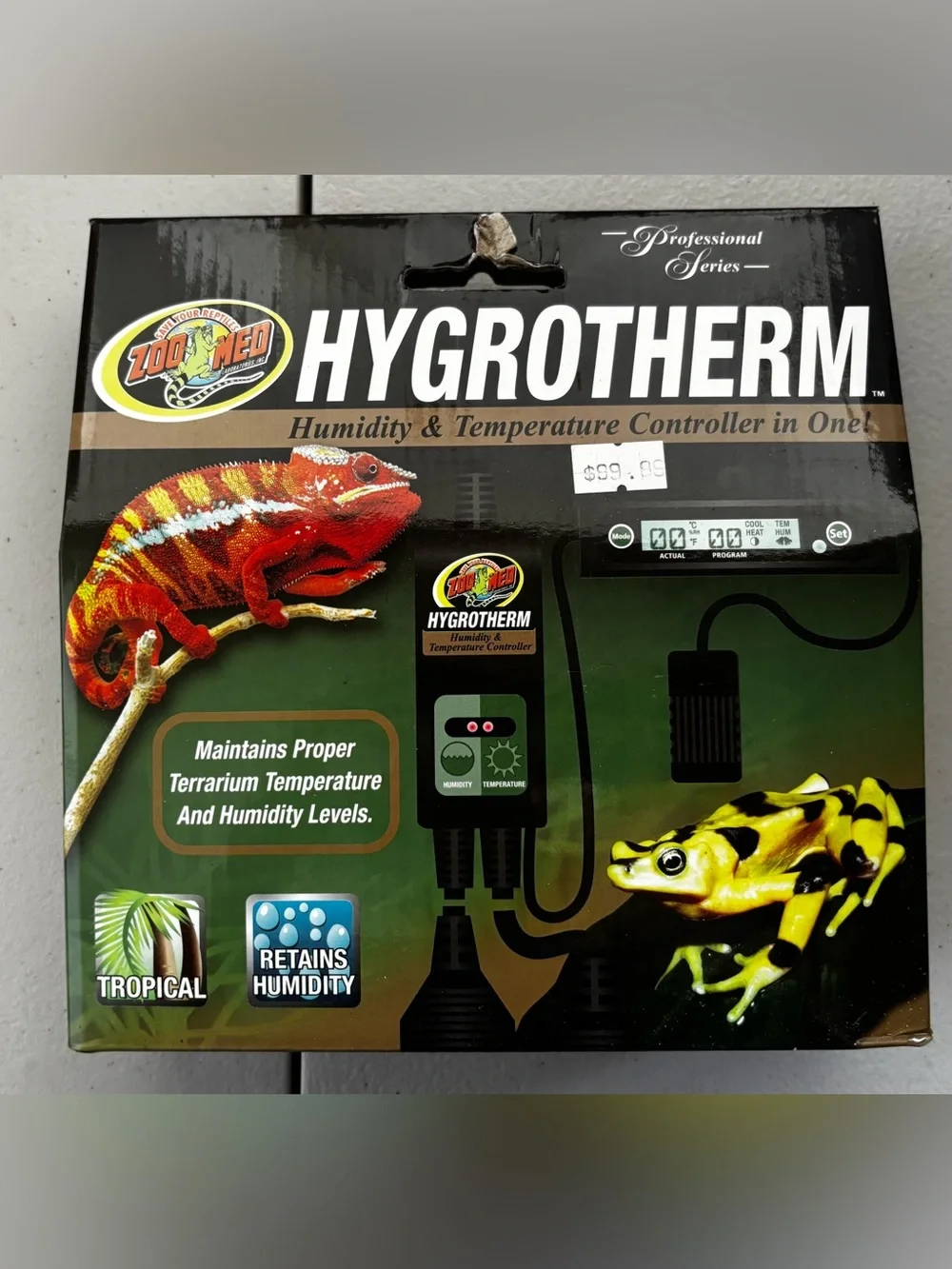 Zoo Med Professional Series Hygrotherm Humidity & Temperature Control Reptile